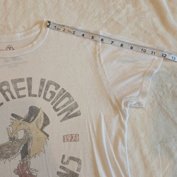 True Religion Brand Jeans Wolf Face Shirt Mens Large Vintage Rebel 1971 - Picture 11 of 12